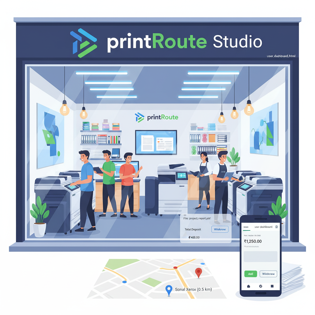 Photo of a print shop
